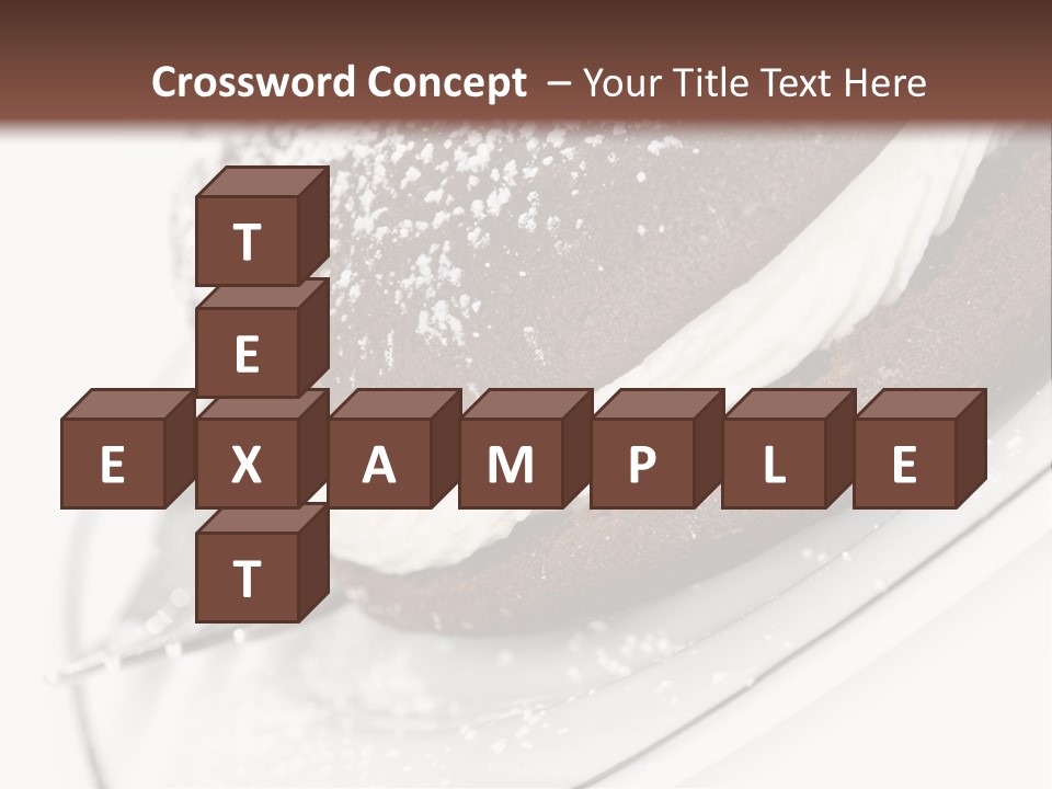 A Piece Of Cake On A Plate With A Fork PowerPoint Template