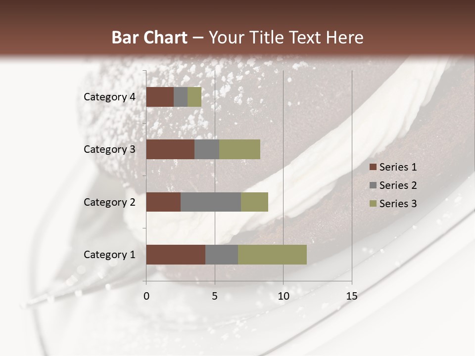 A Piece Of Cake On A Plate With A Fork PowerPoint Template