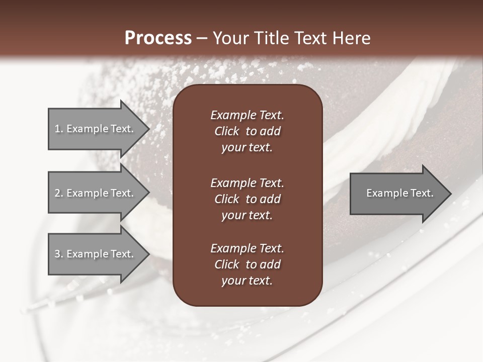 A Piece Of Cake On A Plate With A Fork PowerPoint Template