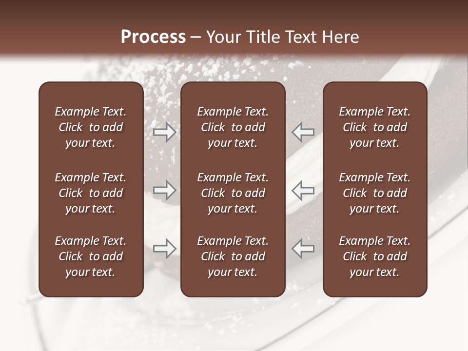 A Piece Of Cake On A Plate With A Fork PowerPoint Template