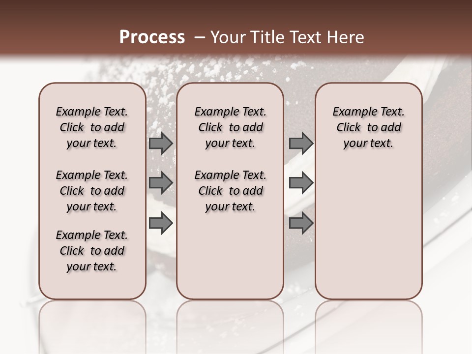 A Piece Of Cake On A Plate With A Fork PowerPoint Template