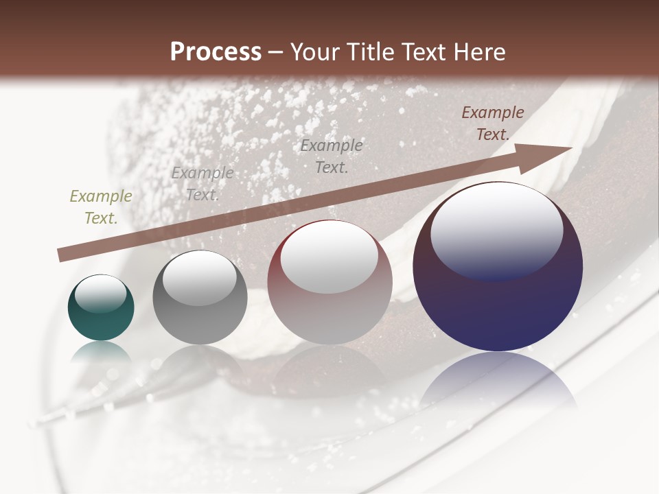 A Piece Of Cake On A Plate With A Fork PowerPoint Template