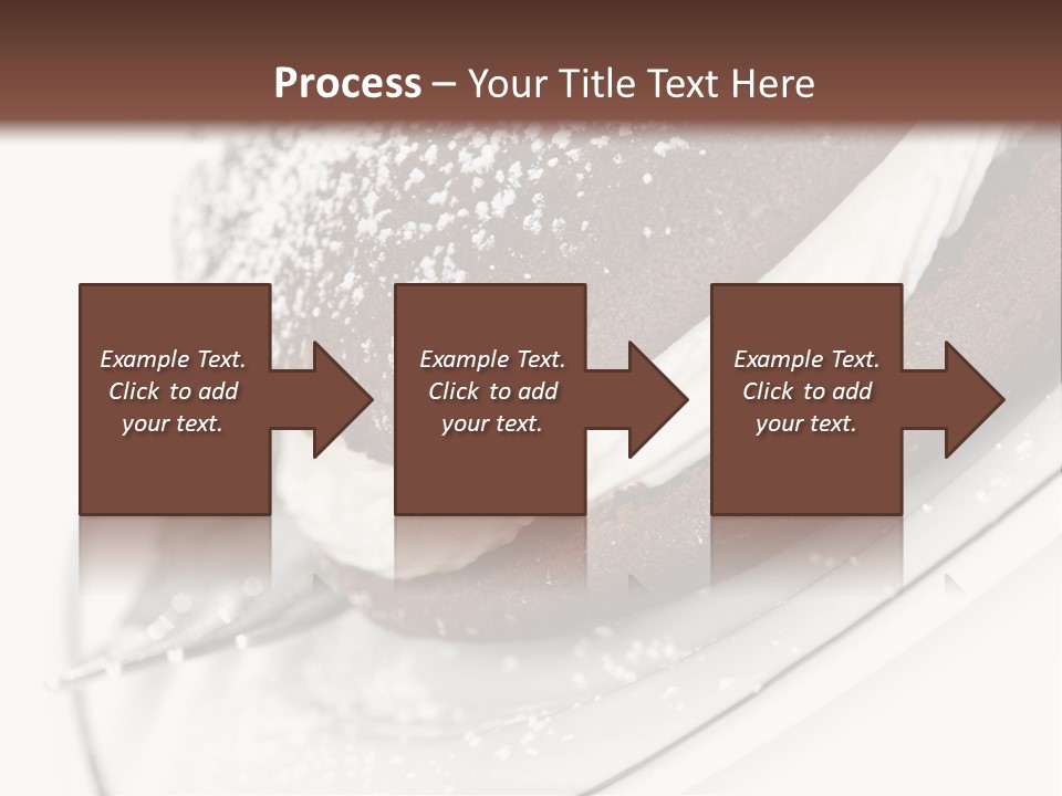 A Piece Of Cake On A Plate With A Fork PowerPoint Template