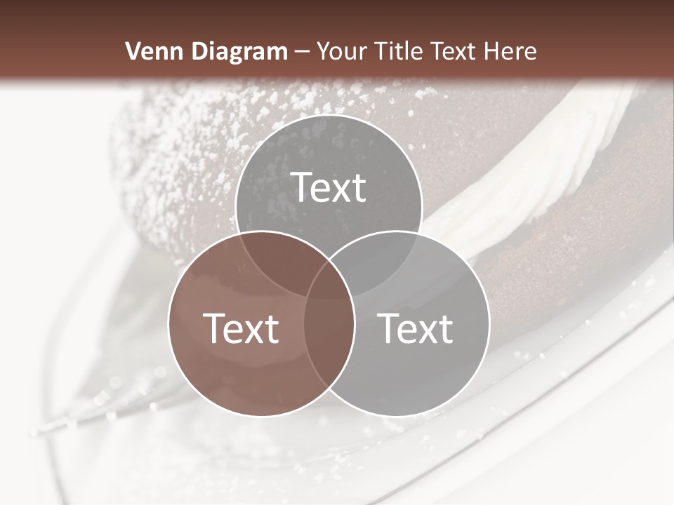 A Piece Of Cake On A Plate With A Fork PowerPoint Template