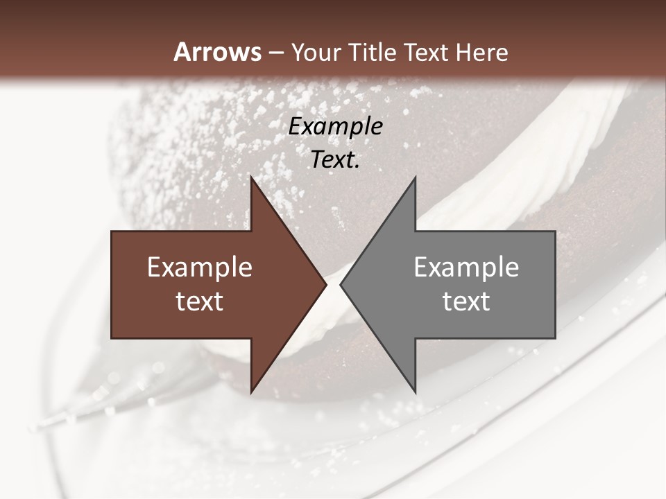 A Piece Of Cake On A Plate With A Fork PowerPoint Template