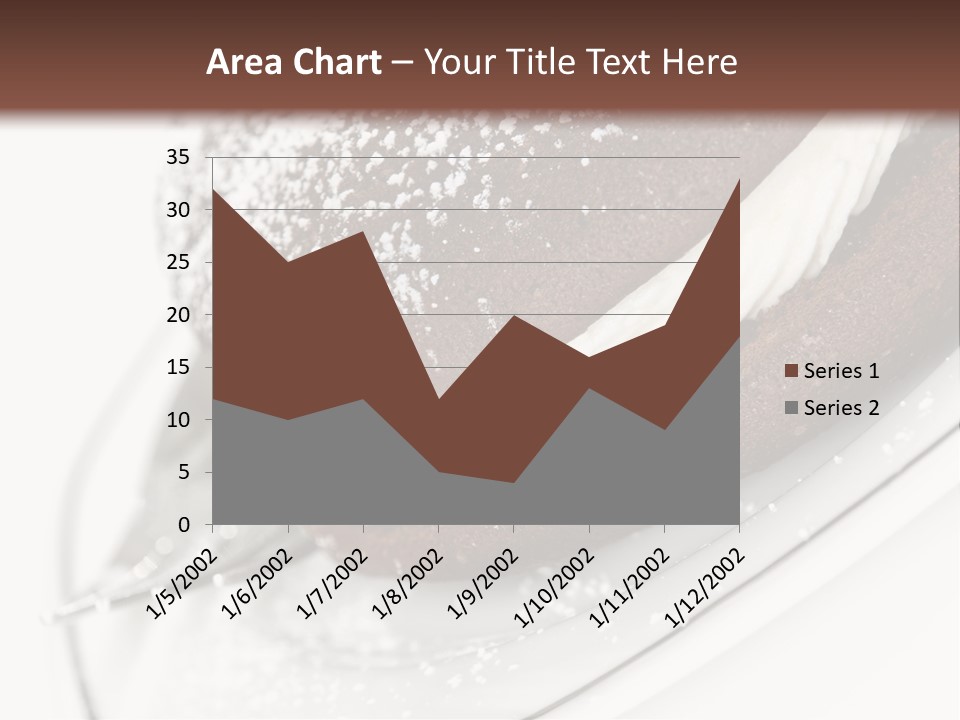 A Piece Of Cake On A Plate With A Fork PowerPoint Template