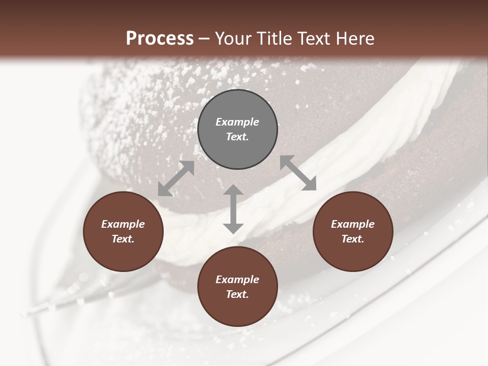 A Piece Of Cake On A Plate With A Fork PowerPoint Template
