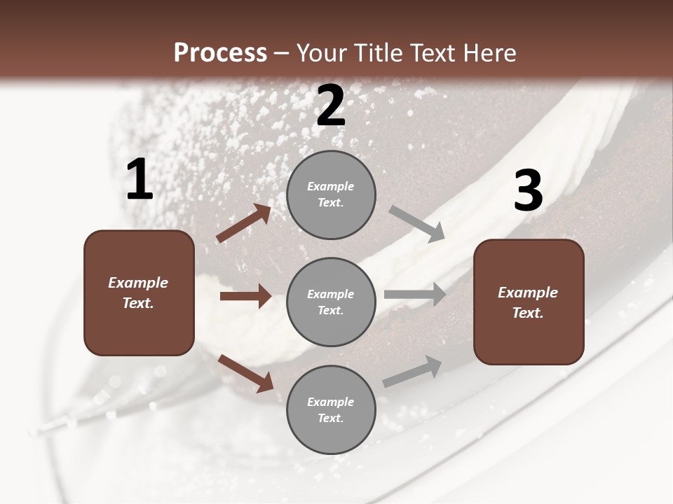 A Piece Of Cake On A Plate With A Fork PowerPoint Template