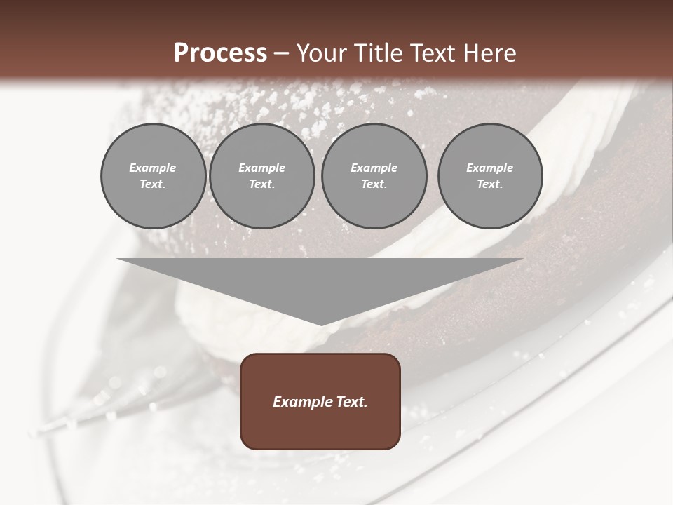 A Piece Of Cake On A Plate With A Fork PowerPoint Template