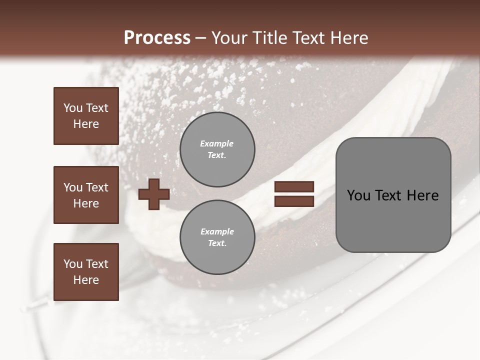 A Piece Of Cake On A Plate With A Fork PowerPoint Template