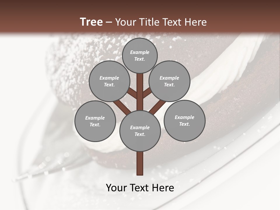 A Piece Of Cake On A Plate With A Fork PowerPoint Template