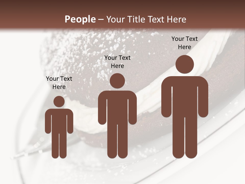 A Piece Of Cake On A Plate With A Fork PowerPoint Template
