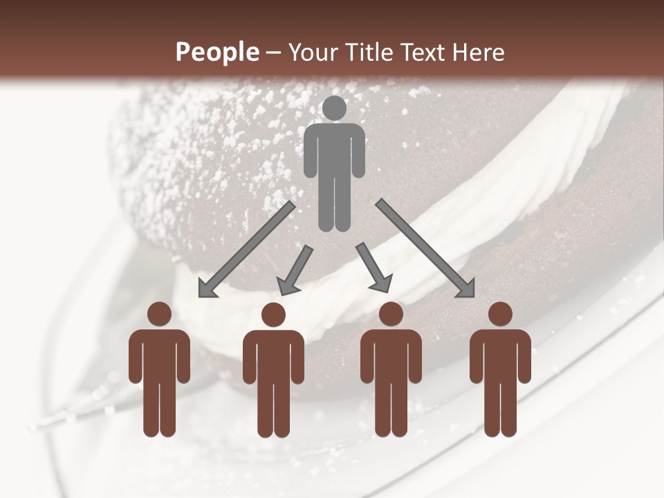 A Piece Of Cake On A Plate With A Fork PowerPoint Template