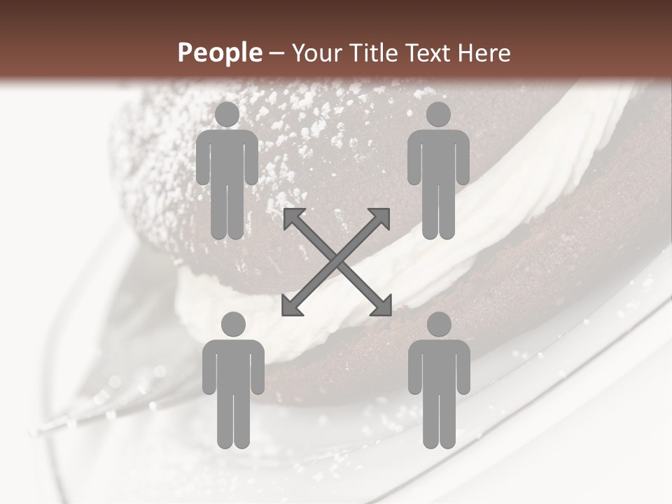 A Piece Of Cake On A Plate With A Fork PowerPoint Template