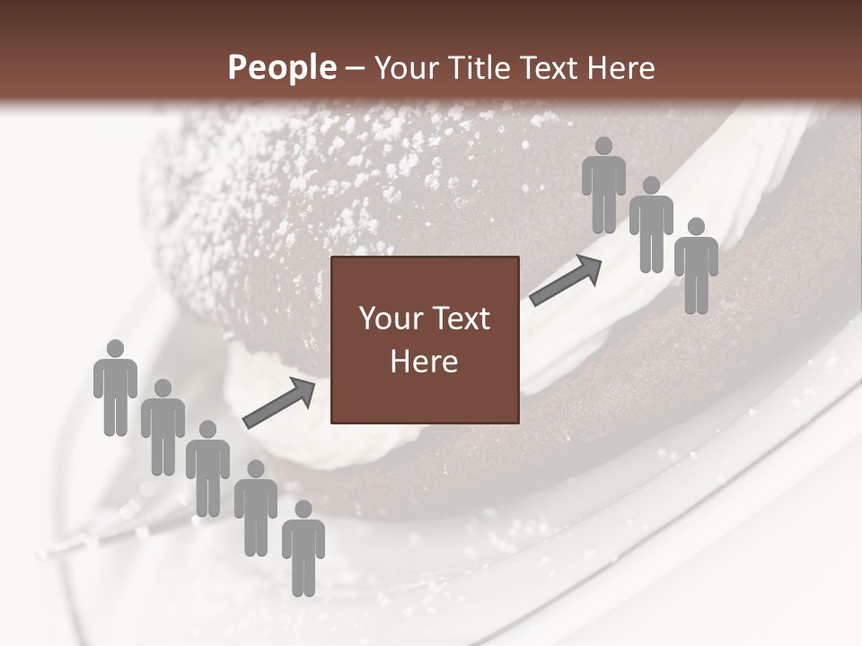 A Piece Of Cake On A Plate With A Fork PowerPoint Template