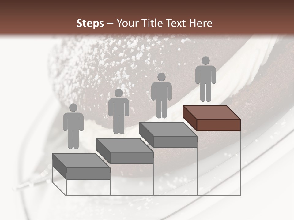 A Piece Of Cake On A Plate With A Fork PowerPoint Template