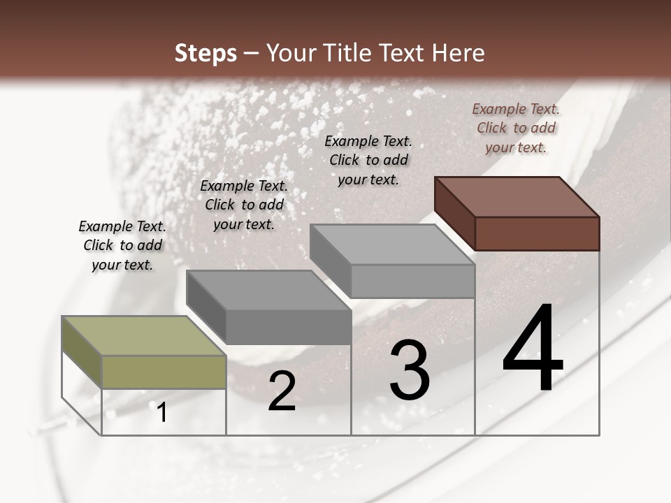 A Piece Of Cake On A Plate With A Fork PowerPoint Template