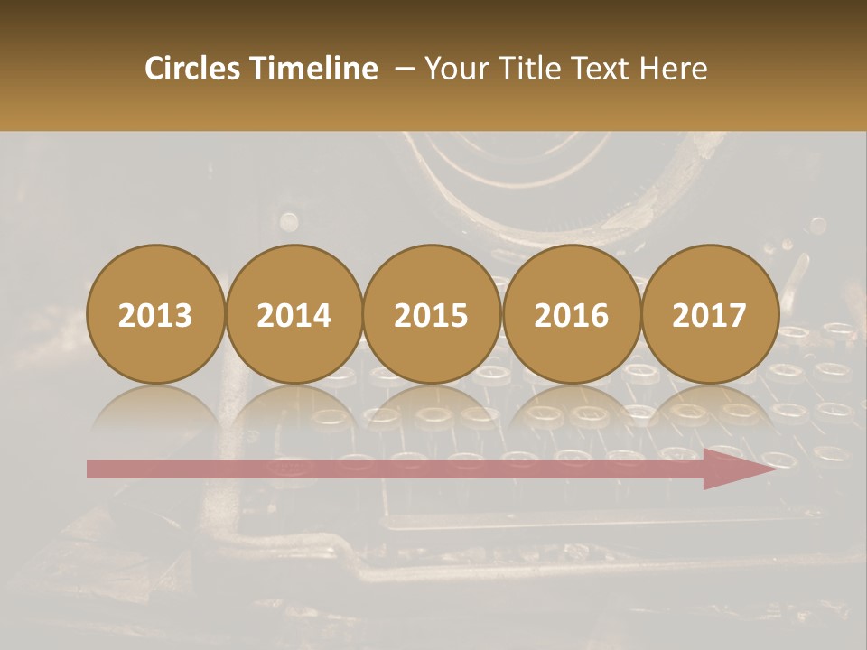 An Old Fashioned Typewriter With The Words Name Of Presentation On It PowerPoint Template