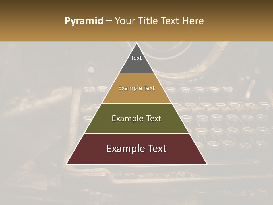 An Old Fashioned Typewriter With The Words Name Of Presentation On It PowerPoint Template