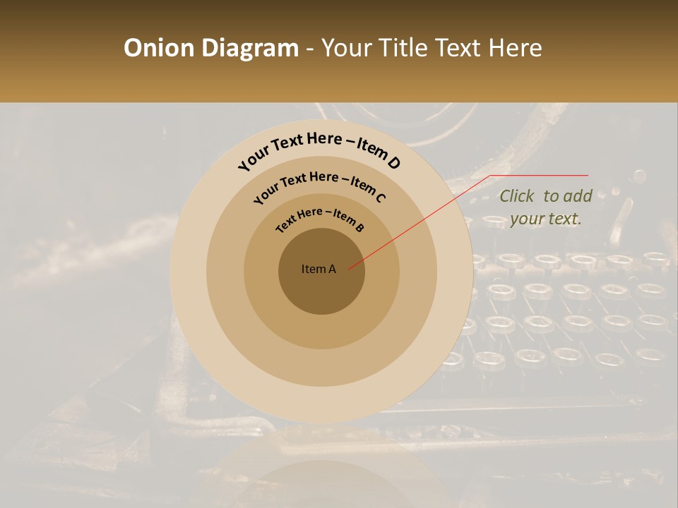 An Old Fashioned Typewriter With The Words Name Of Presentation On It PowerPoint Template