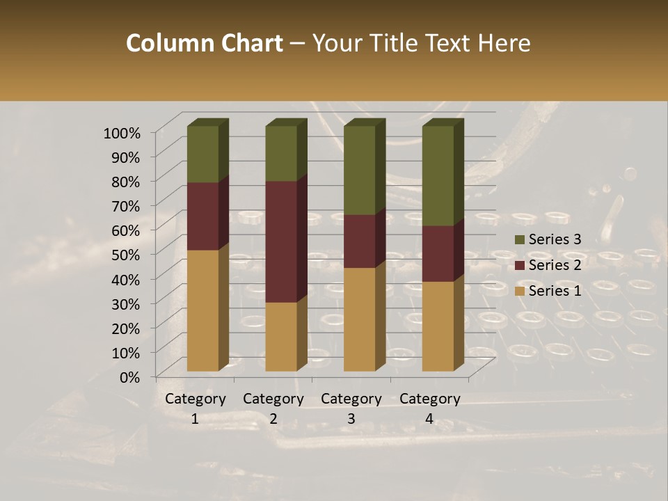 An Old Fashioned Typewriter With The Words Name Of Presentation On It PowerPoint Template