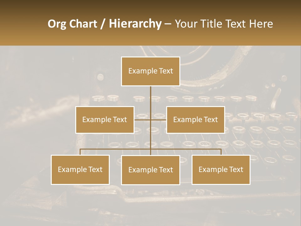 An Old Fashioned Typewriter With The Words Name Of Presentation On It PowerPoint Template