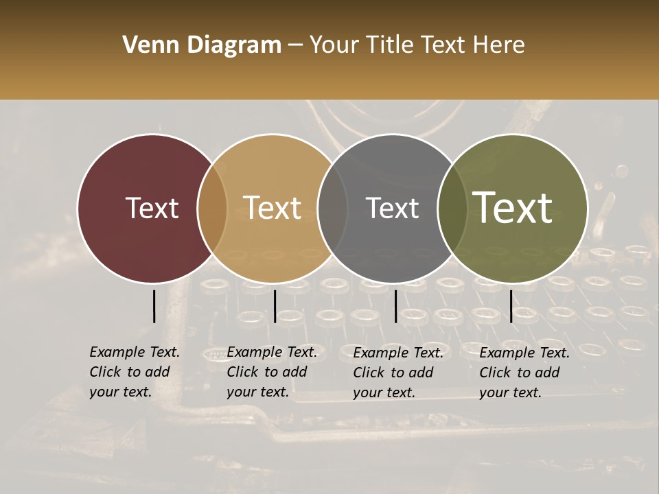 An Old Fashioned Typewriter With The Words Name Of Presentation On It PowerPoint Template