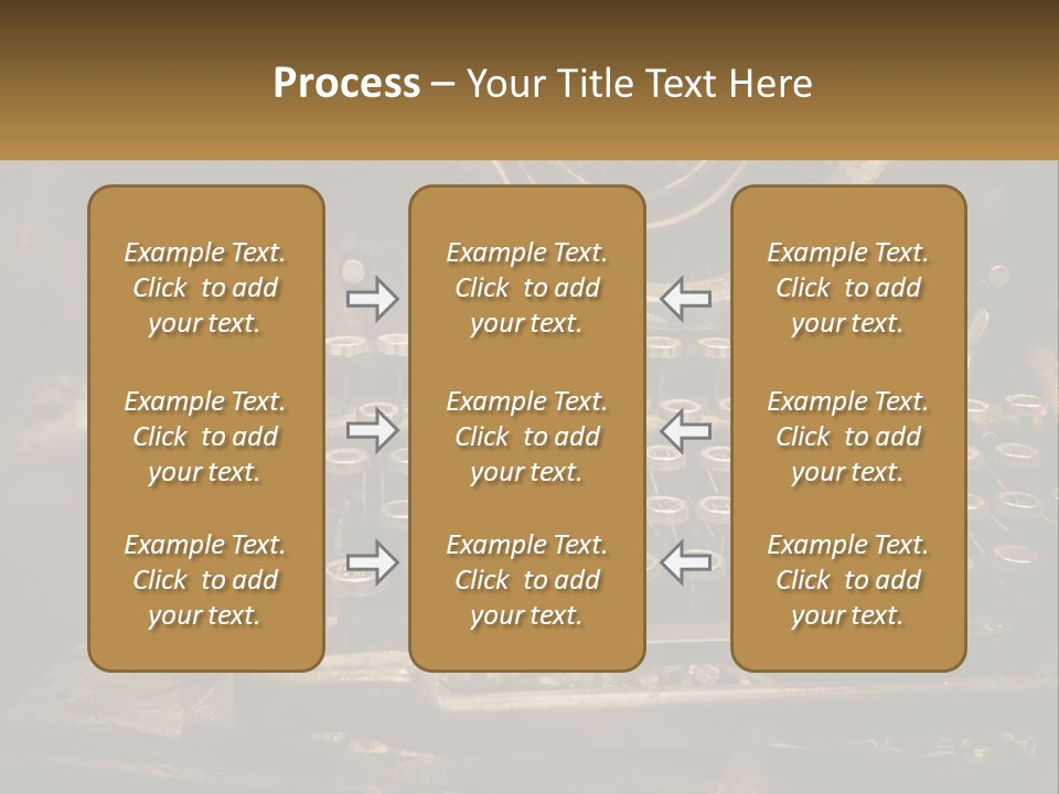 An Old Fashioned Typewriter With The Words Name Of Presentation On It PowerPoint Template