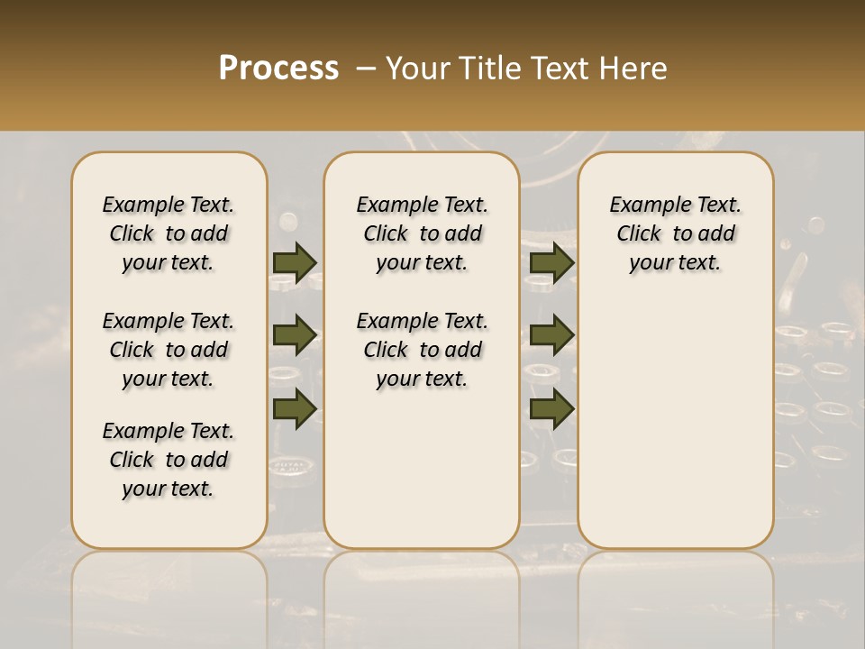 An Old Fashioned Typewriter With The Words Name Of Presentation On It PowerPoint Template