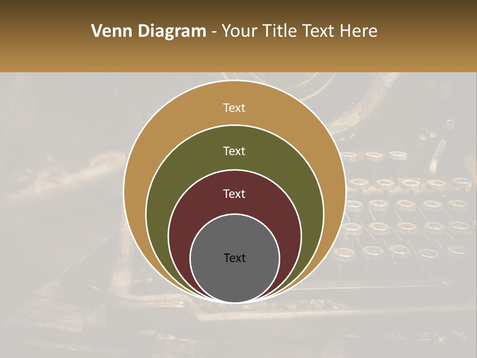 An Old Fashioned Typewriter With The Words Name Of Presentation On It PowerPoint Template