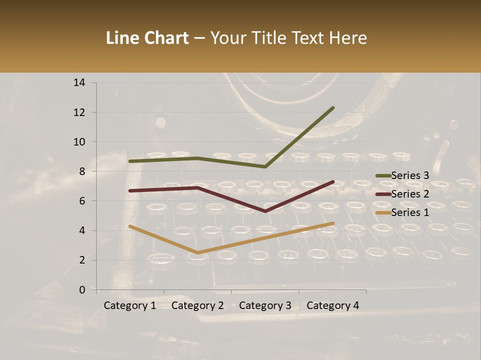 An Old Fashioned Typewriter With The Words Name Of Presentation On It PowerPoint Template