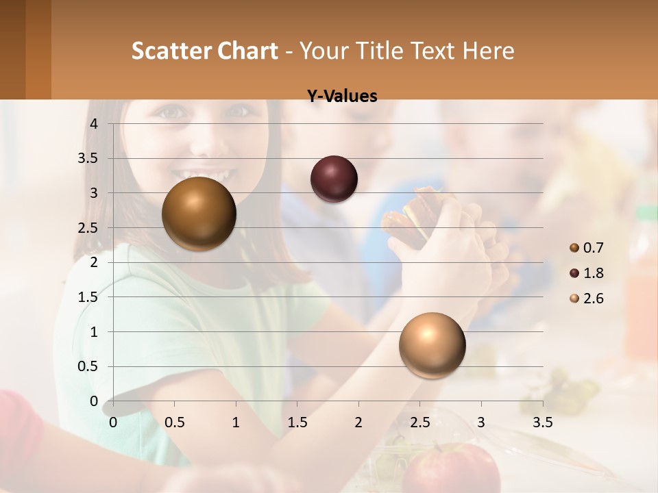 A Group Of Children Sitting At A Table Eating Food PowerPoint Template