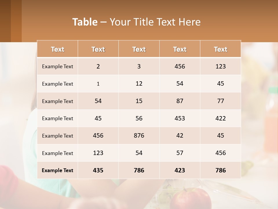 A Group Of Children Sitting At A Table Eating Food PowerPoint Template