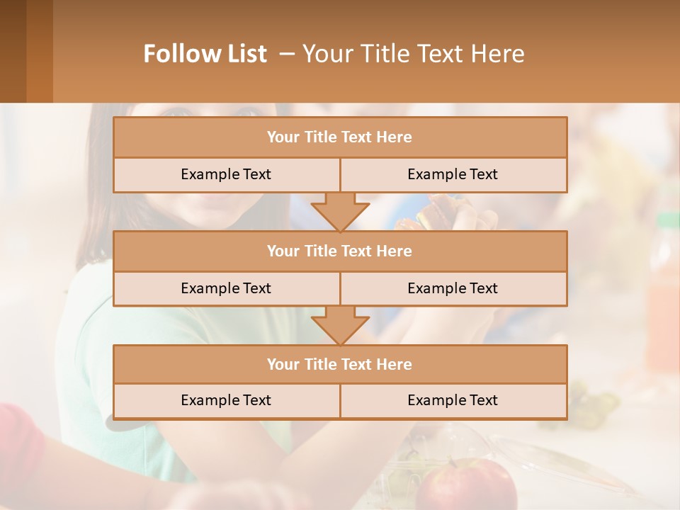 A Group Of Children Sitting At A Table Eating Food PowerPoint Template