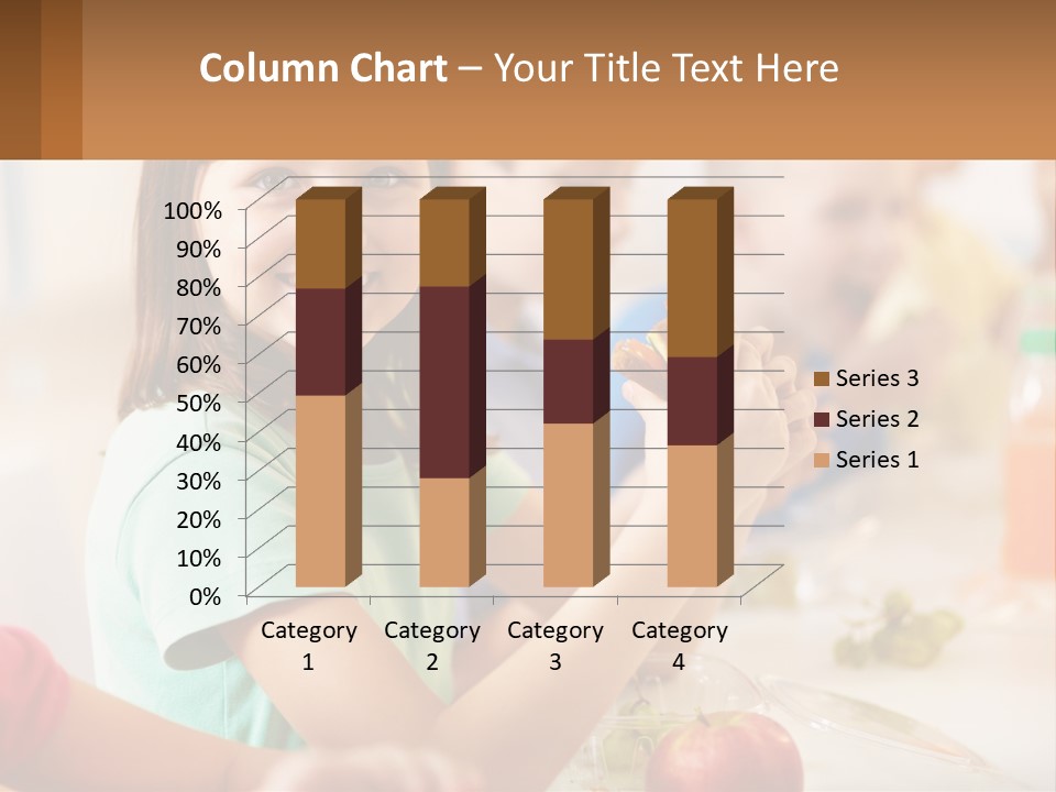 A Group Of Children Sitting At A Table Eating Food PowerPoint Template