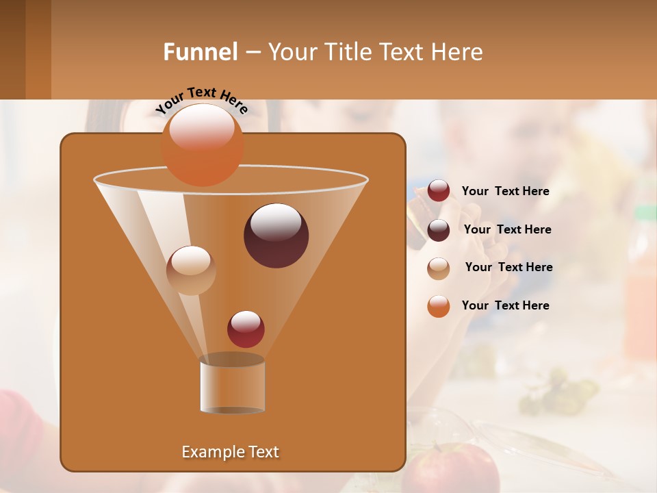 A Group Of Children Sitting At A Table Eating Food PowerPoint Template