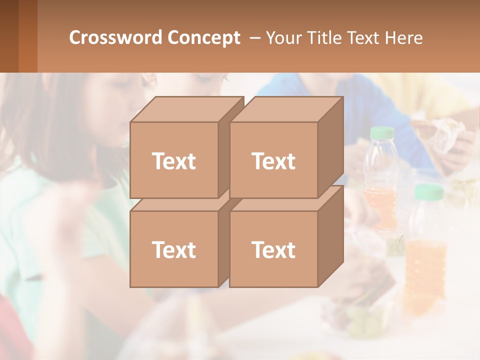 A Group Of Children Sitting At A Table With Bottles Of Liquid PowerPoint Template