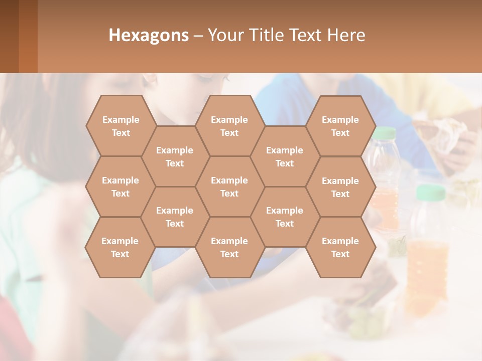 A Group Of Children Sitting At A Table With Bottles Of Liquid PowerPoint Template