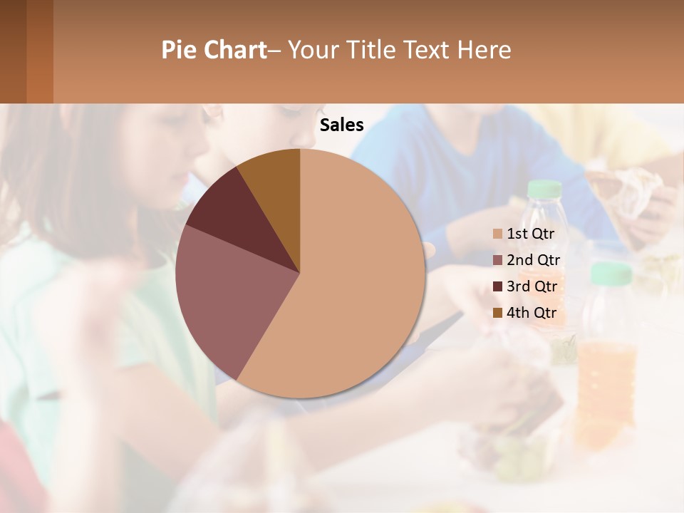 A Group Of Children Sitting At A Table With Bottles Of Liquid PowerPoint Template