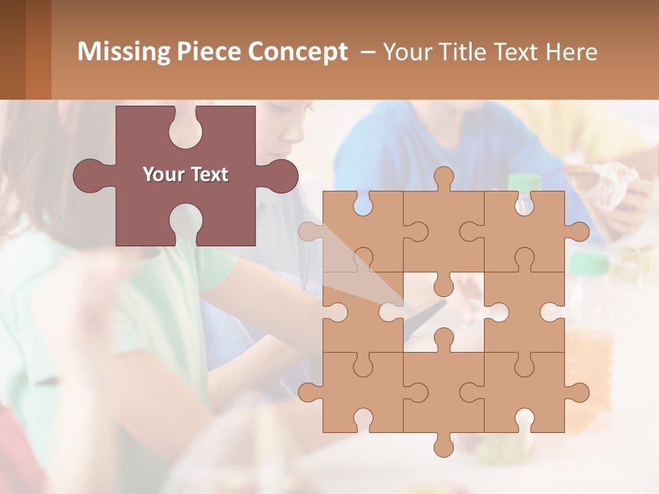 A Group Of Children Sitting At A Table With Bottles Of Liquid PowerPoint Template