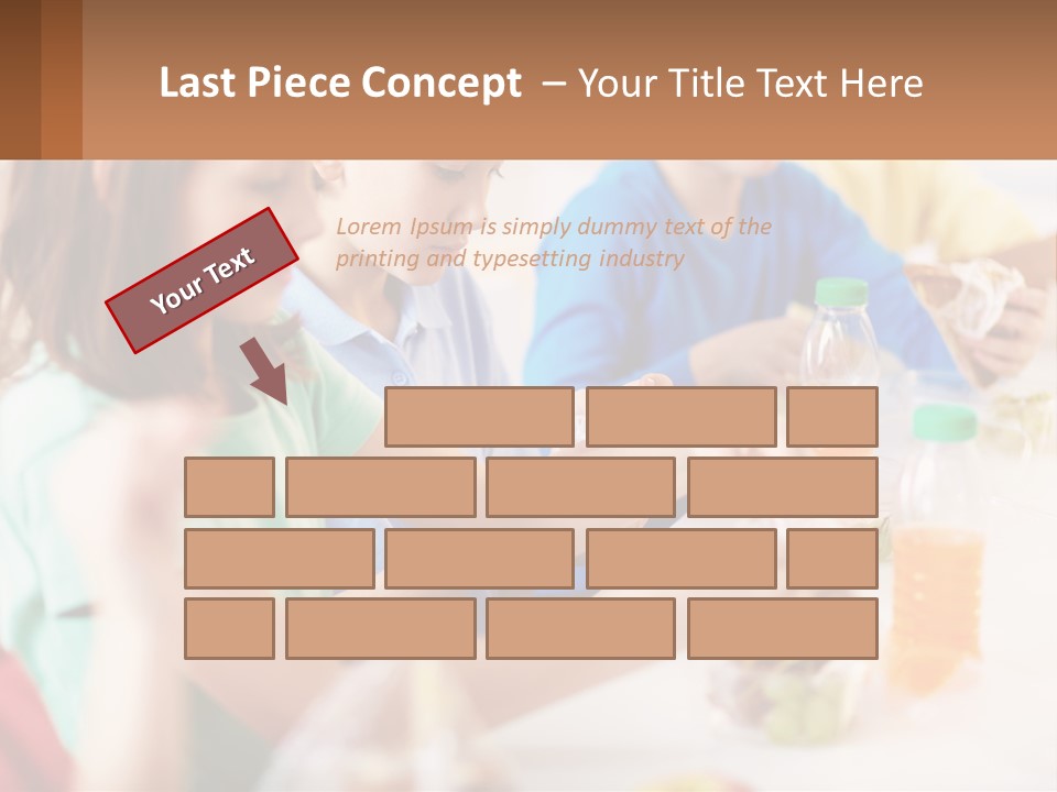 A Group Of Children Sitting At A Table With Bottles Of Liquid PowerPoint Template