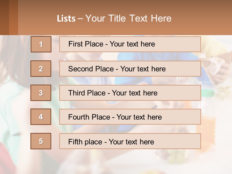 A Group Of Children Sitting At A Table With Bottles Of Liquid PowerPoint Template