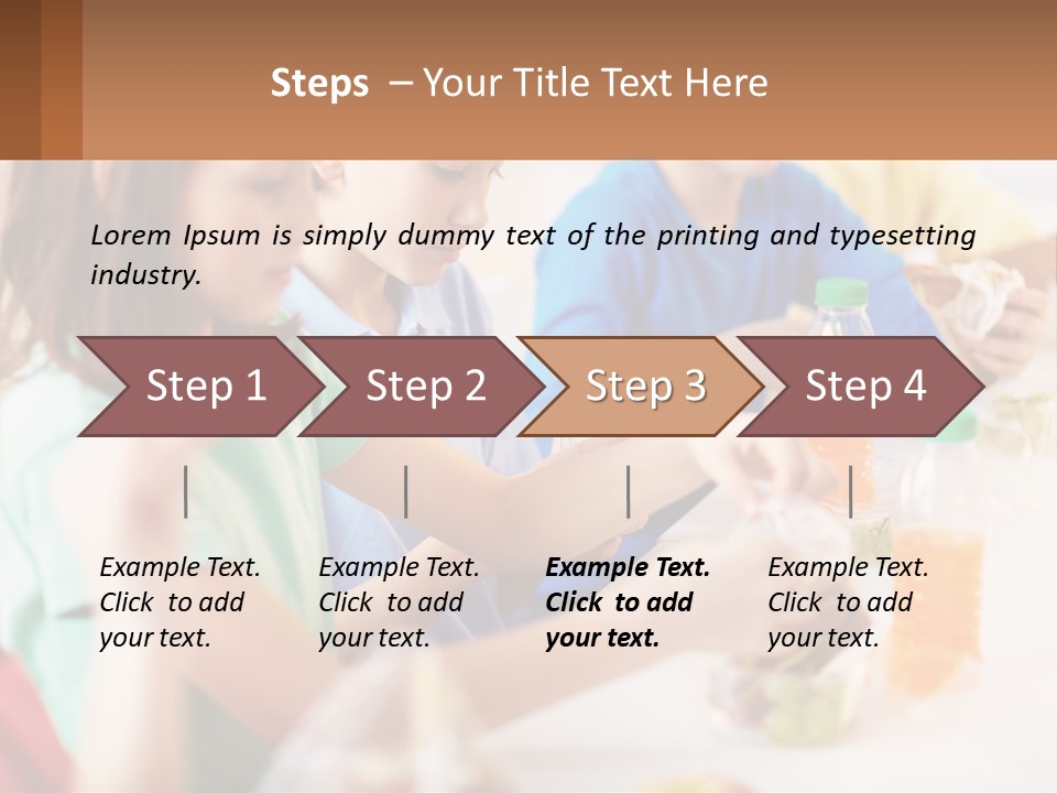 A Group Of Children Sitting At A Table With Bottles Of Liquid PowerPoint Template