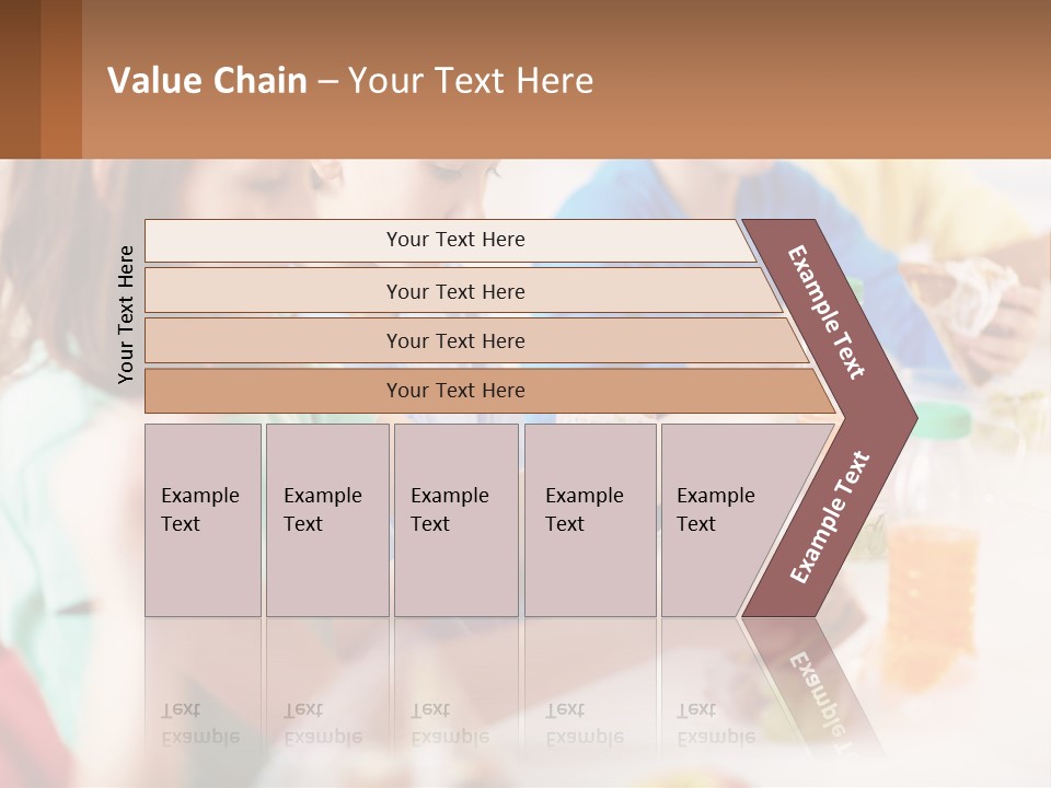 A Group Of Children Sitting At A Table With Bottles Of Liquid PowerPoint Template