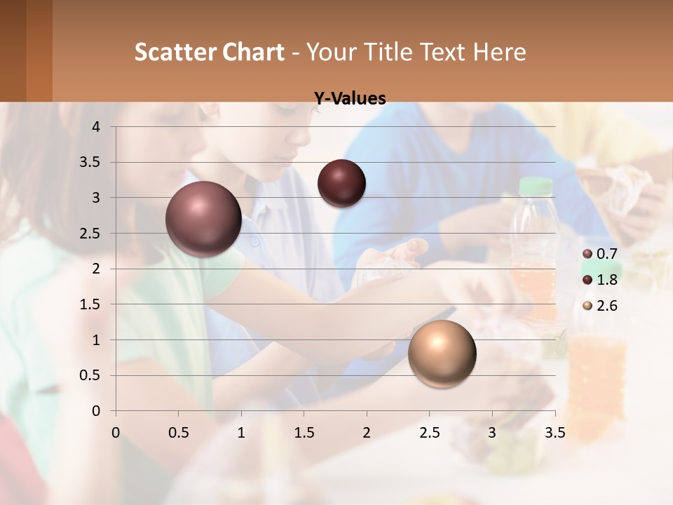 A Group Of Children Sitting At A Table With Bottles Of Liquid PowerPoint Template