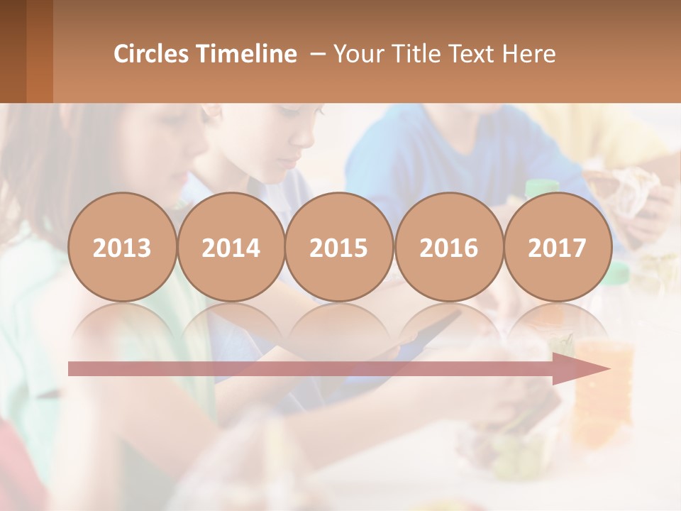 A Group Of Children Sitting At A Table With Bottles Of Liquid PowerPoint Template