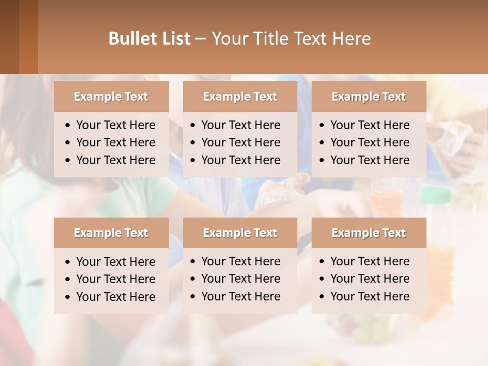 A Group Of Children Sitting At A Table With Bottles Of Liquid PowerPoint Template