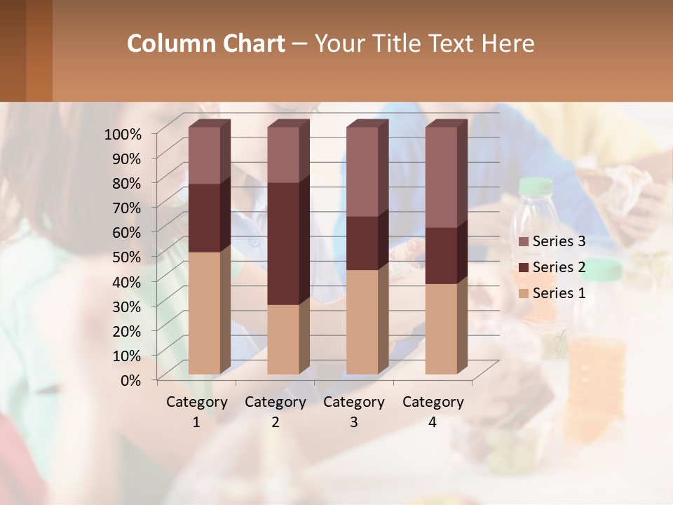A Group Of Children Sitting At A Table With Bottles Of Liquid PowerPoint Template