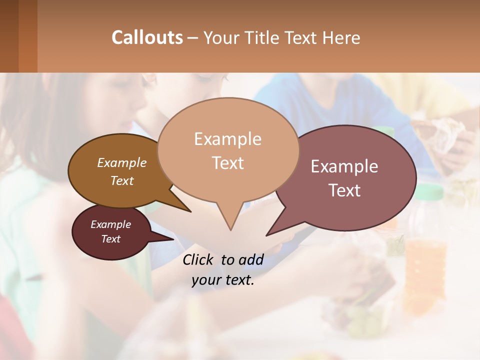 A Group Of Children Sitting At A Table With Bottles Of Liquid PowerPoint Template