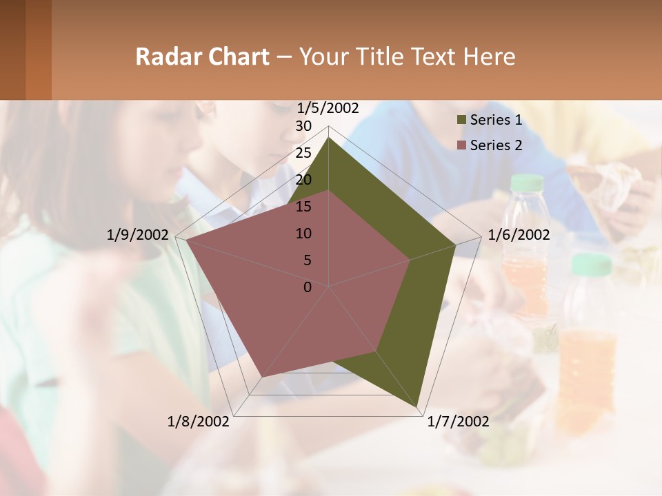A Group Of Children Sitting At A Table With Bottles Of Liquid PowerPoint Template